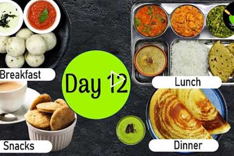 One-Day Meal Plan | Breakfast Lunch And Dinner Plan | Healthy Indian Meal Plan Day - 12 |Easy Recipe