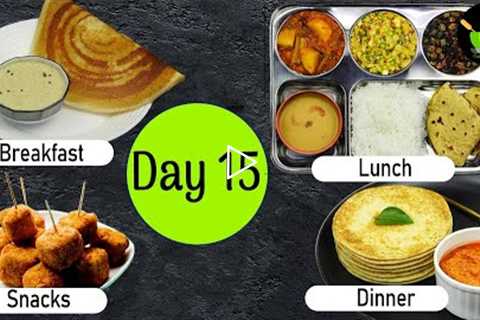 One-Day Meal Plan | Breakfast Lunch And Dinner Plan | Healthy Indian Meal Plan Day - 15 |Easy Recipe