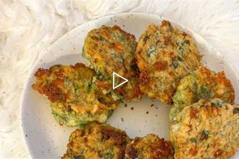 How to Make Spring Onion, Dill & Feta Fritters with Creamy Feta Sauce | The Kitchen Twins,..