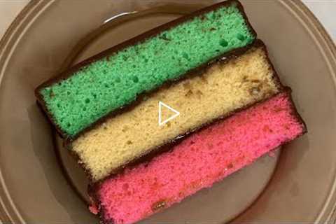 How to Make a Sheet Pan Rainbow Cookie Cake