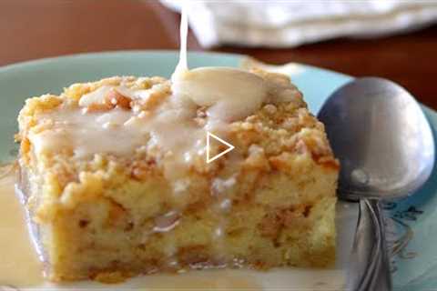 How to Make Bread Pudding with Whiskey Cream Sauce | Cowboy Cooking