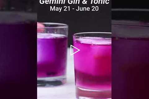 Gemini Color-Changing Cocktail Recipe #Shorts