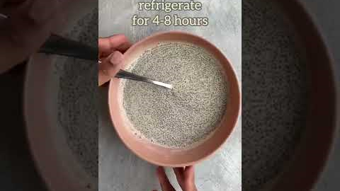 HEALTHY BREAKFAST RECIPE | LOW CALORIE CHIA PUDDING RECIPE #shorts