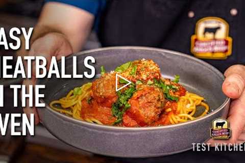 Classic Italian Meatballs in the Oven Recipe