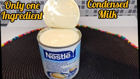 IF YOU HAVE CONDENSED MILK TRY THIS RECIPE WITH ME!!! ONLY ONE INGREDIENT RECIPE