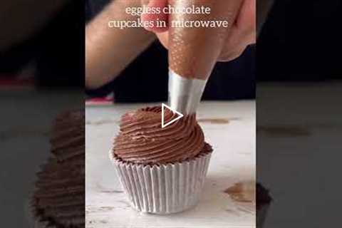 CHOCOLATE CUPCAKES | NO OTG, NO EGGS #shorts