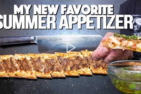 MY NEW FAVORITE (GRILLED) SUMMER APPETIZER...OH SNAP! | SAM THE COOKING GUY