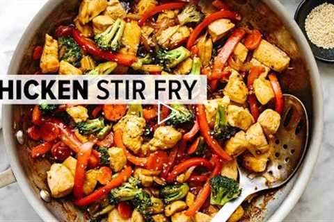 CHICKEN STIR FRY | easy, healthy 30-minute dinner recipe!