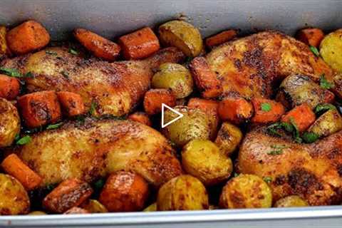 PERFECT ROASTED CHICKEN AND POTATOES: BAKED CHICKEN AND POTATOES
