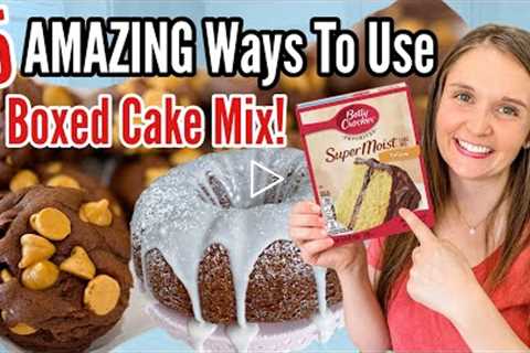 5 Amazing Ways to Use Boxed Cake Mix | Dessert Recipes That Shouldn't Be THIS EASY! | Julia Pacheco