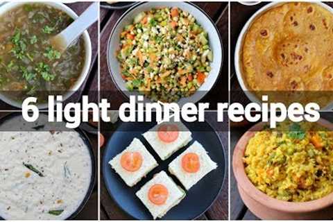 6 light healthy dinner ideas | light dinner recipes for weight loss | diet recipes lose weight