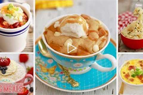 Make-Ahead Microwave Mug Meals (Mug Blondie, Fettuccini Alfredo, Chili & More!)
