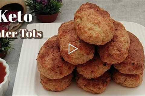 Keto Recipe - Mega Crispy Keto Tater Tots | How To Make Tots| Keto Finger foods | LCHF Recipe