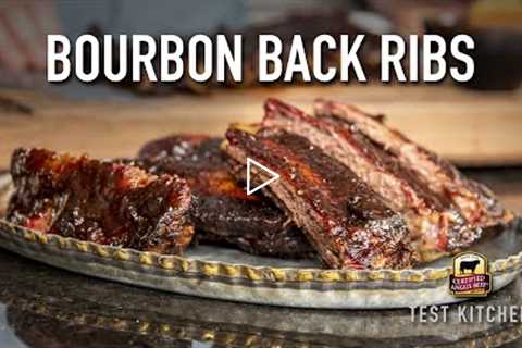 Smoked Beef Back Ribs with Bourbon Sriracha Sauce