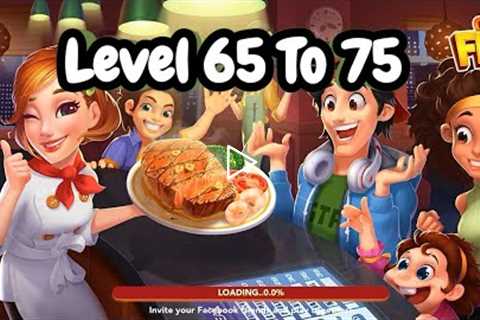 Cooking frenzy: Chef Restaurant Crazy Cooking Game|Level 66 To 75|Games land|Android/IOS gameplay
