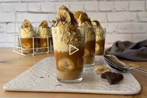 Banoffee Pie Parfaits/ no-Bake Dessert cups