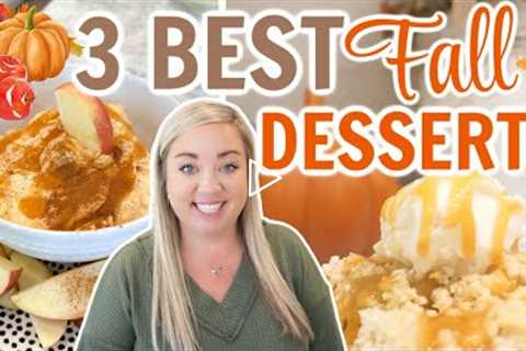 3 DELICIOUS FALL DESSERTS | EASY FALL TREATS | MUST TRY DESSERT RECIPES FOR FALL | JESSICA O'DONOHUE