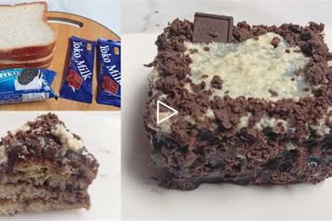 Fireless Soft Bread Cake|10 Mins Cake Recipe|Bread Cake Recipe Without Oven|No Bake Oreo Cake Recipe