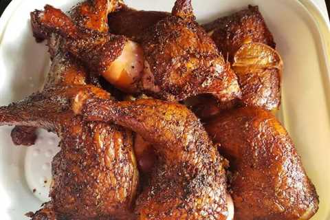 Smoking Chicken Quarters - How to Brin the Meat