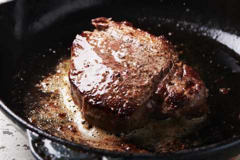 Filet Mignon in a Cast Iron Skillet and Oven