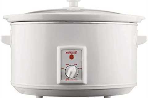 Brentwood Slow Cooker, 8 Quart, White