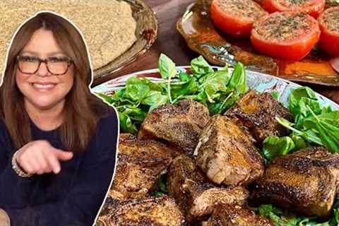 How to Make Spicy Lamb Chops with Polenta and Broiled Tomatoes | Rachael Ray
