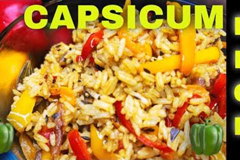 #capsicumrice #ricerecipe #friedrice CAPSICUM 🫑 RICE   A EASY ,QUICK AND DELICIOUS Recipe | EATODAY