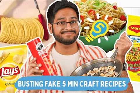 BUSTING *FAKE* 5 MIN CRAFTS RECIPES AND HACKS | WEIRDEST RECIPES EVER😂😂 TESTED BY SHIVESH