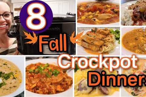 8 FALL CROCKPOT DINNERS | EASY SLOW COOKER MEALS | CROCKTOBER!!!