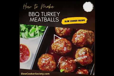 Tasty Crockpot Turkey BBQ Meatballs| How to Prepare Slow Cooker Ground Turkey Meatballs Recipe