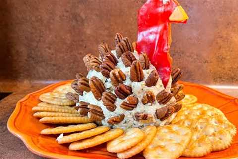 Thanksgiving Turkey Cheese Ball #shorts #catherinesplates #cheeseballs