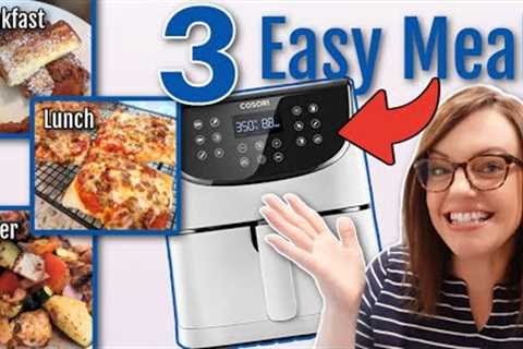 All 3 meals in 1 day cooked in the AIR FRYER?!? | Easy Air Fryer Recipes