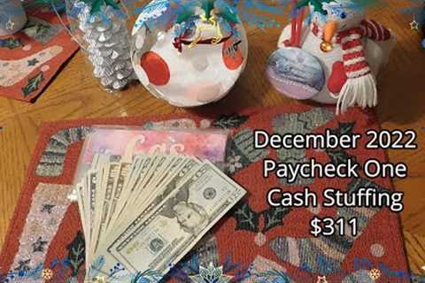 December 2022 Paycheck One Cash Stuffing