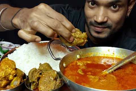 Spicy Chicken Liver Gizzard Curry Eating Show Indian Food Asmr Spicy Curry Rice Challeng Mukbang