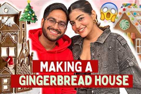 EPIC FAIL😂 TRIED MAKING GINGERBREAD HOUSE WITH @kritikathatbohogirl CHRISTMAS VIDEO