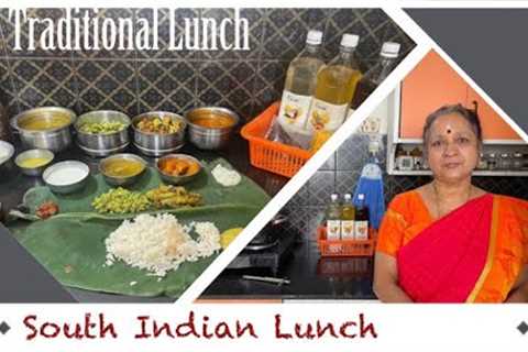 South Indian Lunch I Traditional Recipes I Homestyle Lunch Menu I