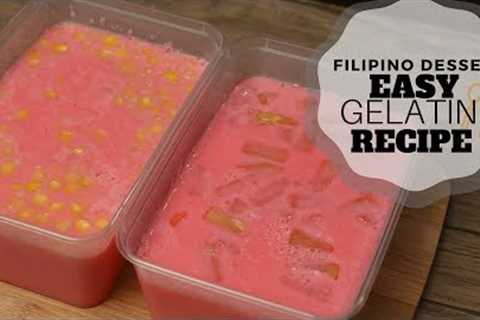 Easy Gelatin Recipe (Filipino Desserts) - Christmas Recipe