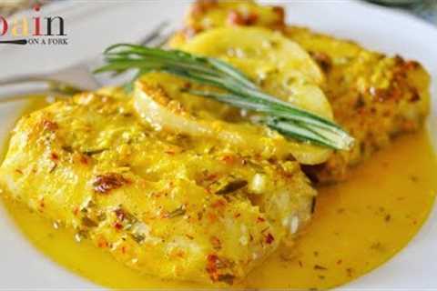 Oven Roasted Cod with Saffron & Lemon