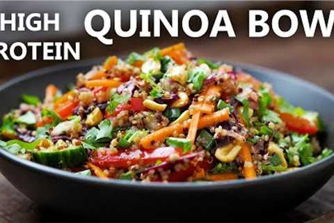 WHOLESOME QUINOA NOURISH BOWL with Asian Dressing | High Protein Vegetarian and Vegan Meal Ideas