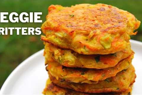 Vegan Vegetable Fritters in 15 MINUTES! Vegetable Patties Recipe