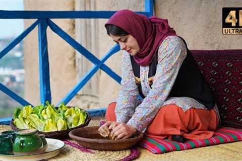 Lettuce with Dalar (IRANIAN GREEN SALT) | A Delicious Snack on SIZDAH BEDAR festival