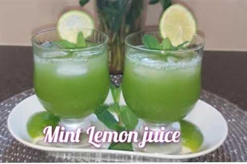 Mint Lemon juice/Mint Lemonade Recipe /Lemon Pudina Sharbat/ Ifter Special