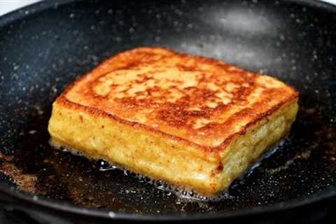 I''ve never had such fluffy and delicious french toast! this is better than cake🍰