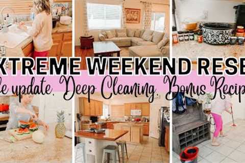 *NEW WEEKEND RESET | CLEAN WITH ME | BONUS RECIPE! | STAY AT HOME MOM MOTIVATION | TIFFINHERELEMENT*