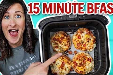 Air Fryer Breakfast in 15 Min or Less - FAST 15 Minute Air Fryer Breakfast Recipes