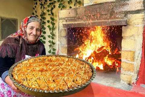 Baking Traditional Azerbaijani Baklava, Gata and Delicious Dish in the Village!