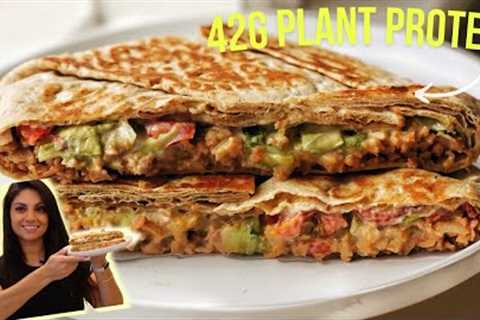 INCREDIBLE High Protein Vegan Crunchwrap Supreme!