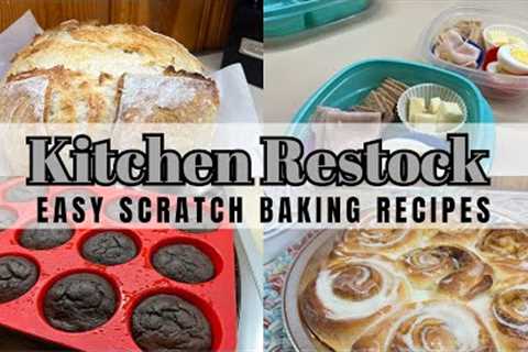 Kitchen Restock || SCRATCH BAKING RECIPES + Weekly Meal Prep