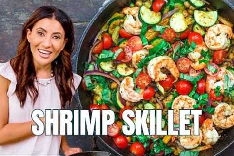 BEST 20 Minute Shrimp Skillet Recipe! | The Mediterranean Dish