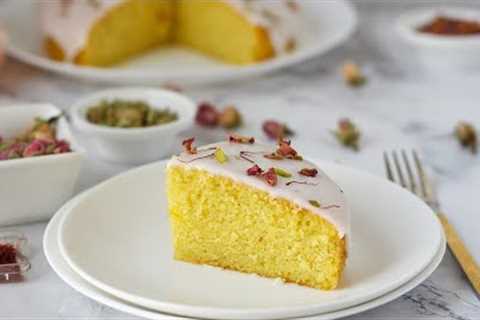 Persian Love cake | Saffron cardamom cake recipe| Saffron Persian cake recipe